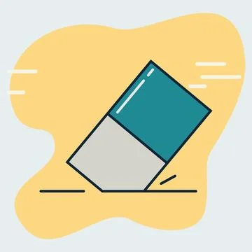 Eraser icon design vector illustration Stock Illustration