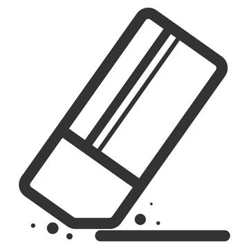 Eraser icon, Eraser icon vector, in trendy flat style isolated on white backg Stock Illustration