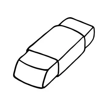 Eraser icon. Outlined Stock Illustration