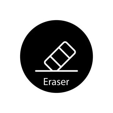 Eraser icon vector Stock Illustration