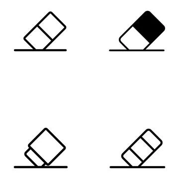 Eraser icon vector Stock Illustration