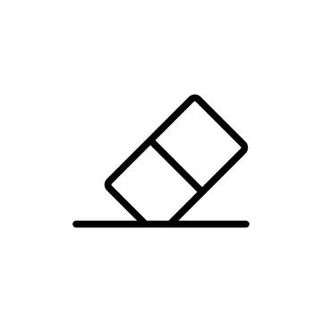 Eraser icon vector Stock Illustration
