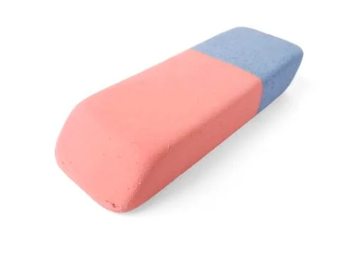 Eraser isolated on a white background. Stock Photos