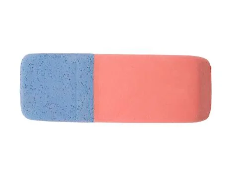 Eraser isolated on a white background. Stock Photos
