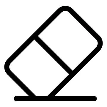Eraser line icon vector illustration isolated on white background Stock Illustration