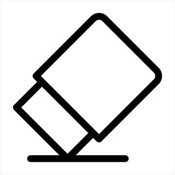 Eraser line icon vector illustration isolated on white background Stock Illustration