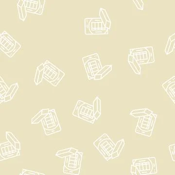 Eraser packaging line seamless pattern Stock Illustration