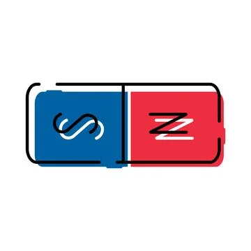 Eraser tool icon for correcting mistakes in documents 库存插图