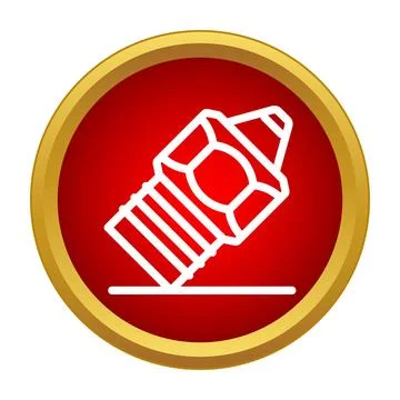 Eraser tool icon for removal and correction 库存插图