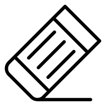 Eraser Vector Icon Design Illustration Illustrazione stock