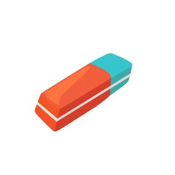 Eraser vector isolated Illustrazione stock