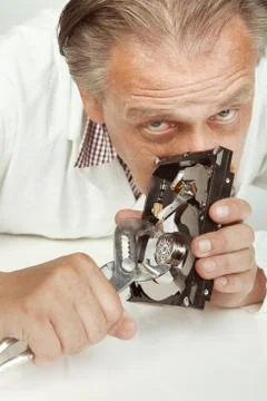 Erasing data from hard drive in compliance with GDPR Stock Photos