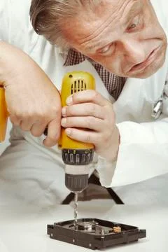 Erasing data from hard drive in compliance with GDPR Stock Photos