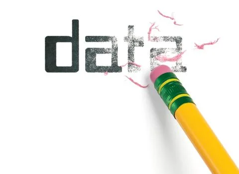 Erasing data Stock Illustration
