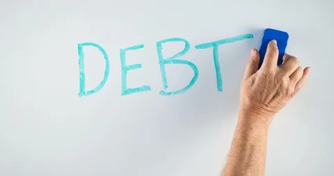 Erasing Debt Stock Footage 100739721