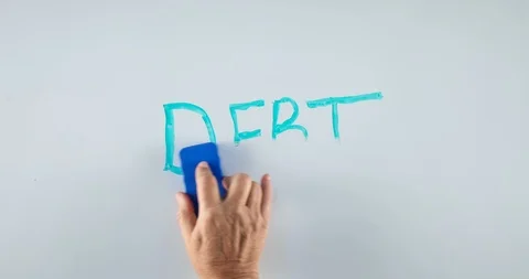Erasing Debt Stock Footage 100740854