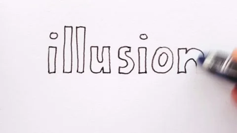 Erasing handwritten word Illusion. Stock Footage 132301221