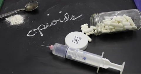 Erasing opioids, 4K Stock Footage 78809691