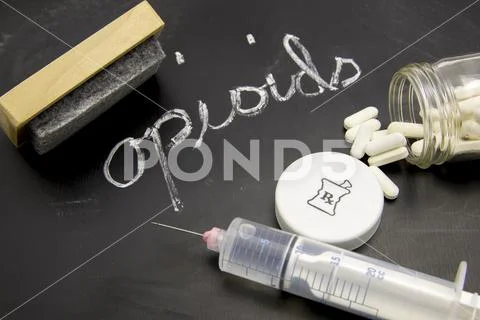 Erasing opioids Stock Photos