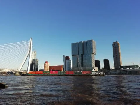 Erasmus britge Rotterdam Stock Photos