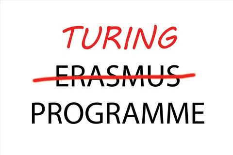 Erasmus Turing Programme Illustrazione stock