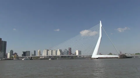 The Erasmusbrug Stock Footage 24692989