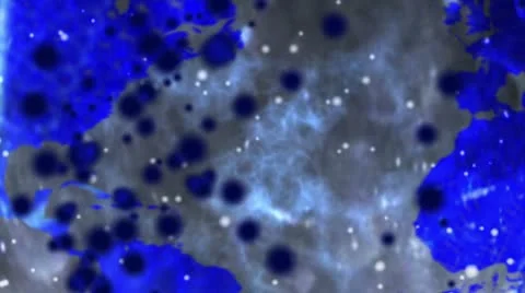 Erath globe in magnetic zone Stock Footage 10775193