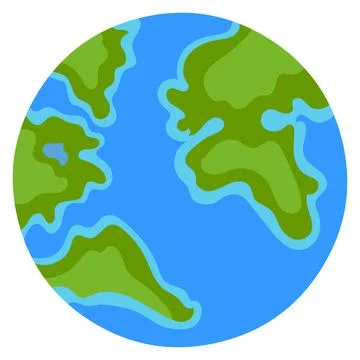 Erath isolated vector Stock Illustration