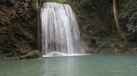Erawan Waterfall 스톡 동영상 33977190