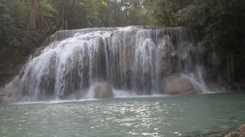 Erawan Waterfall 스톡 동영상 33977237