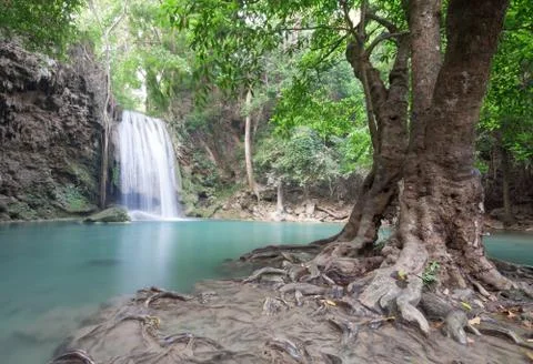 Erawan Waterfall Stock Photos