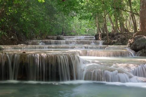 Erawan Waterfall Stock Photos