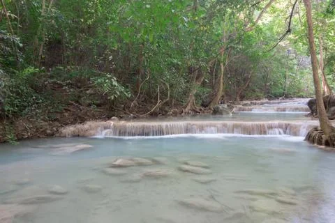 Erawan Waterfall Stock Photos