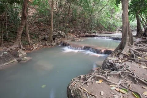 Erawan Waterfall Stock Photos