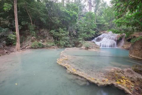 Erawan Waterfall Stock Photos