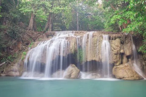 Erawan Waterfall Stock Photos