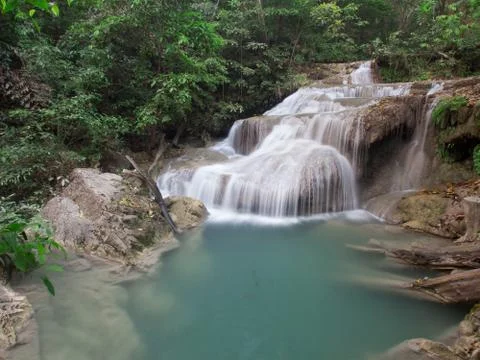 Erawan Waterfall Stock Photos