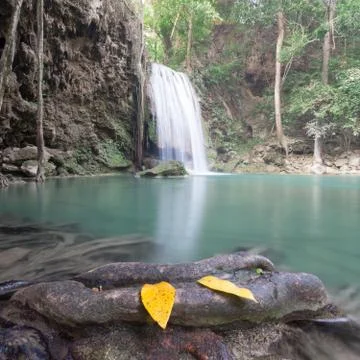 Erawan Waterfall Stock Photos