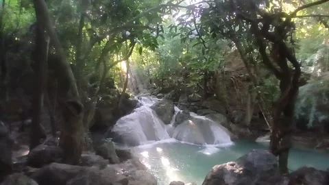ErawanWaterfall05 Video stock 322052048