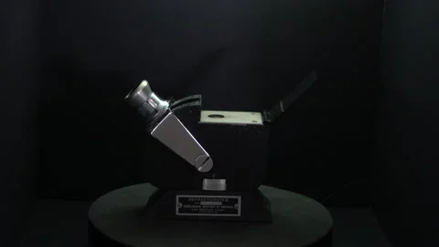 Erb &amp; Gray Refractometer 1960s  for Gem Identification in 4K Stock Footage 219420112