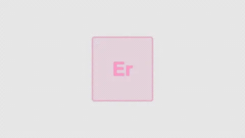 Erbium Er Periodic Table Element Tile Clean No Text Animation Video Overlay Alph 库存影片 339367582