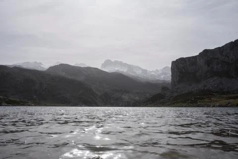 Ercina lake Stock Photos