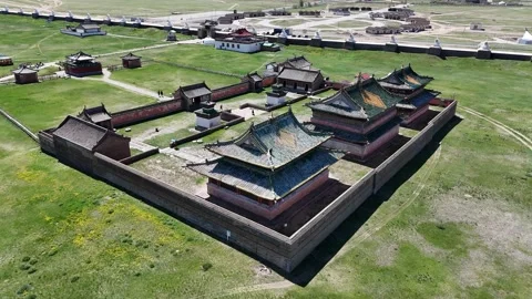 Erdene Zuu Buddhist Monastery Stock Footage 335271323