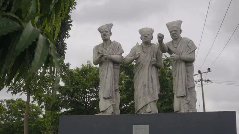 Ere Meta - 3 Wise Men Monument In Lagos Nigeria Stock Footage 108883130