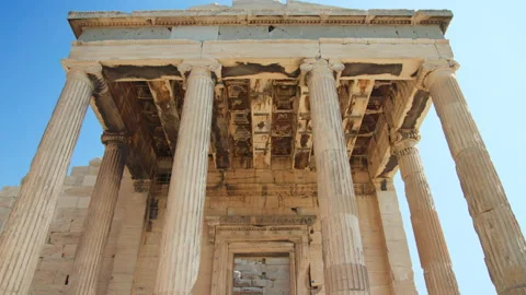 The Erechtheion, Acropolis, Athens Stock Footage 220136284