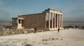 Erechtheion - antique temple in Athenian Acropolis HD Footage