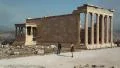 Erechtheion - antique temple in Athenian Acropolis HD Footage