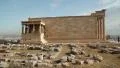 Erechtheion - antique temple in Athenian Acropolis, Greece HD Footage