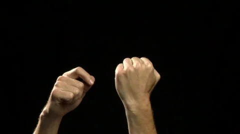 Erect finger Stock Footage 722134