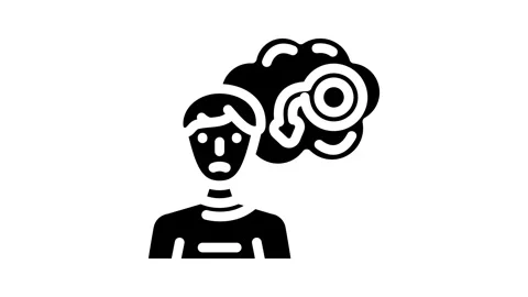 Erectile dysfunction glyph icon animation Stock Footage 326736461